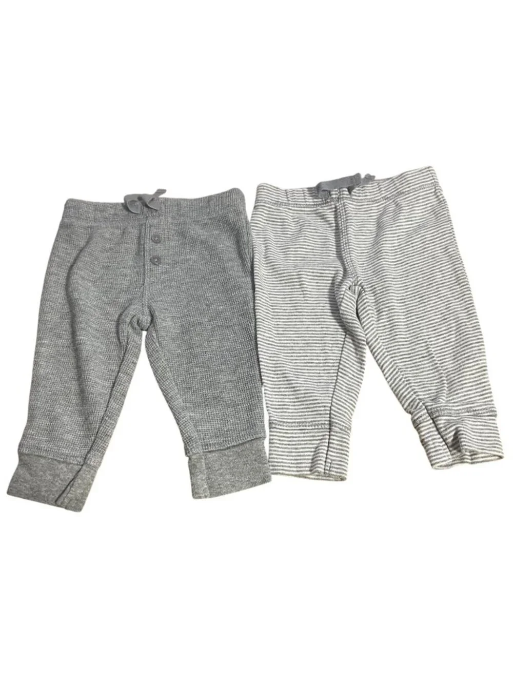 Carters Baby Pants Bundle 4-Pack 3M Cotton Blend Blue & Gray Joggers & Leggings